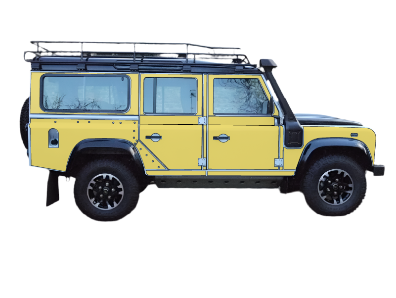 Land Rover Defender 110 (1991-2006) Paint Protection Film (PPF) Kit - Full Sides
