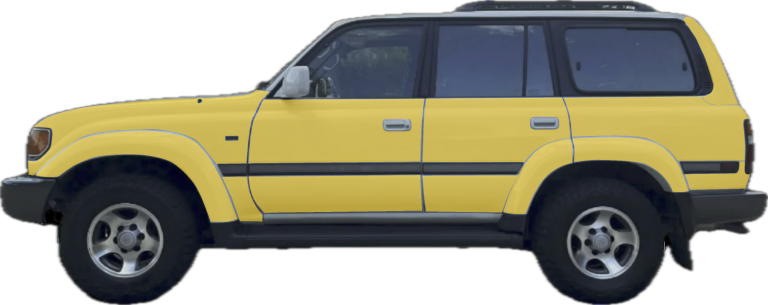 Toyota Land Cruiser 80 series (rhd) Paint Protection Film (PPF) Kit - Full sides
