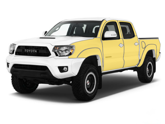 Toyota Tacoma 2nd Gen Paint Protection Film (PPF) Kit - Full sides