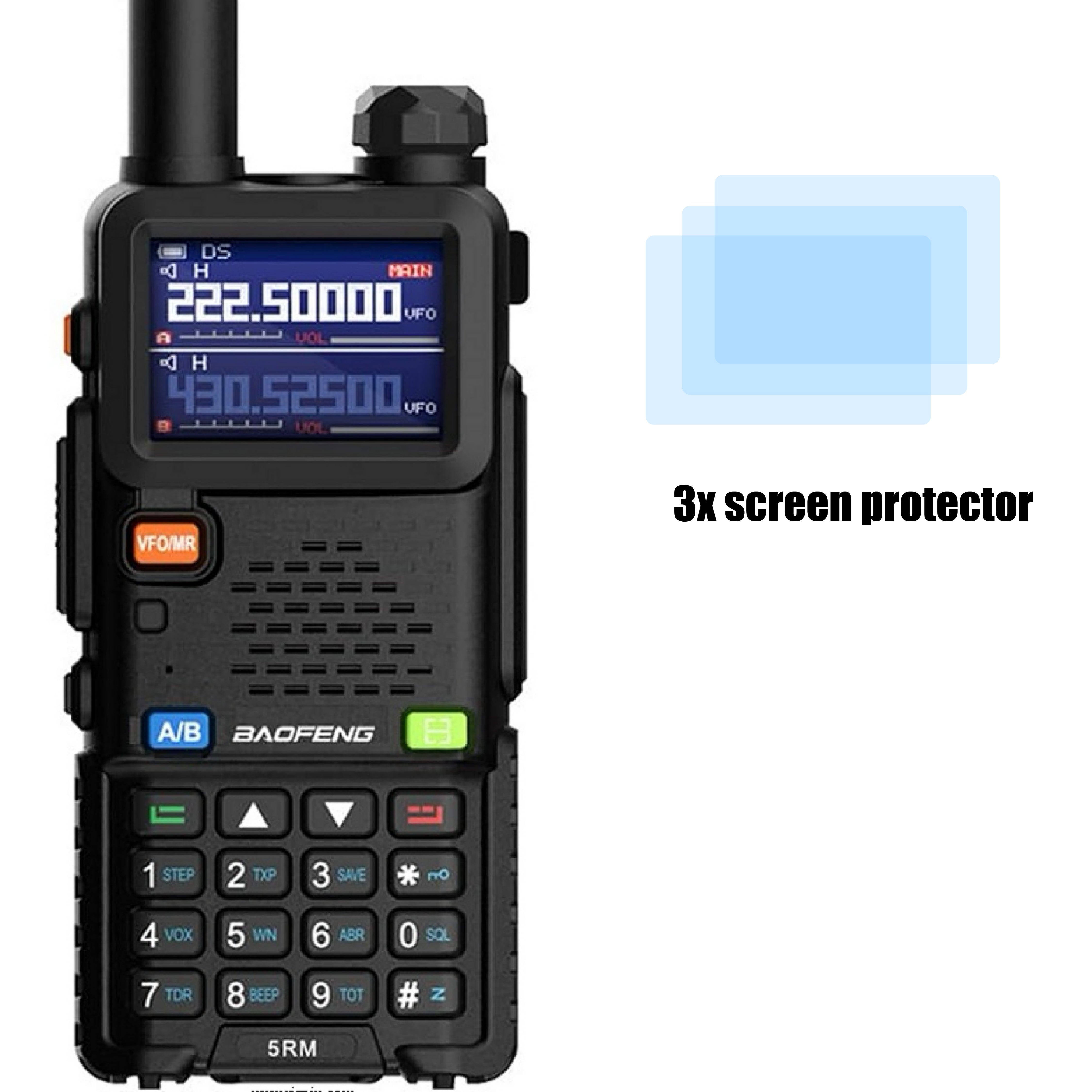 Baofeng radio screen protector for uv5rm or 5rm radio