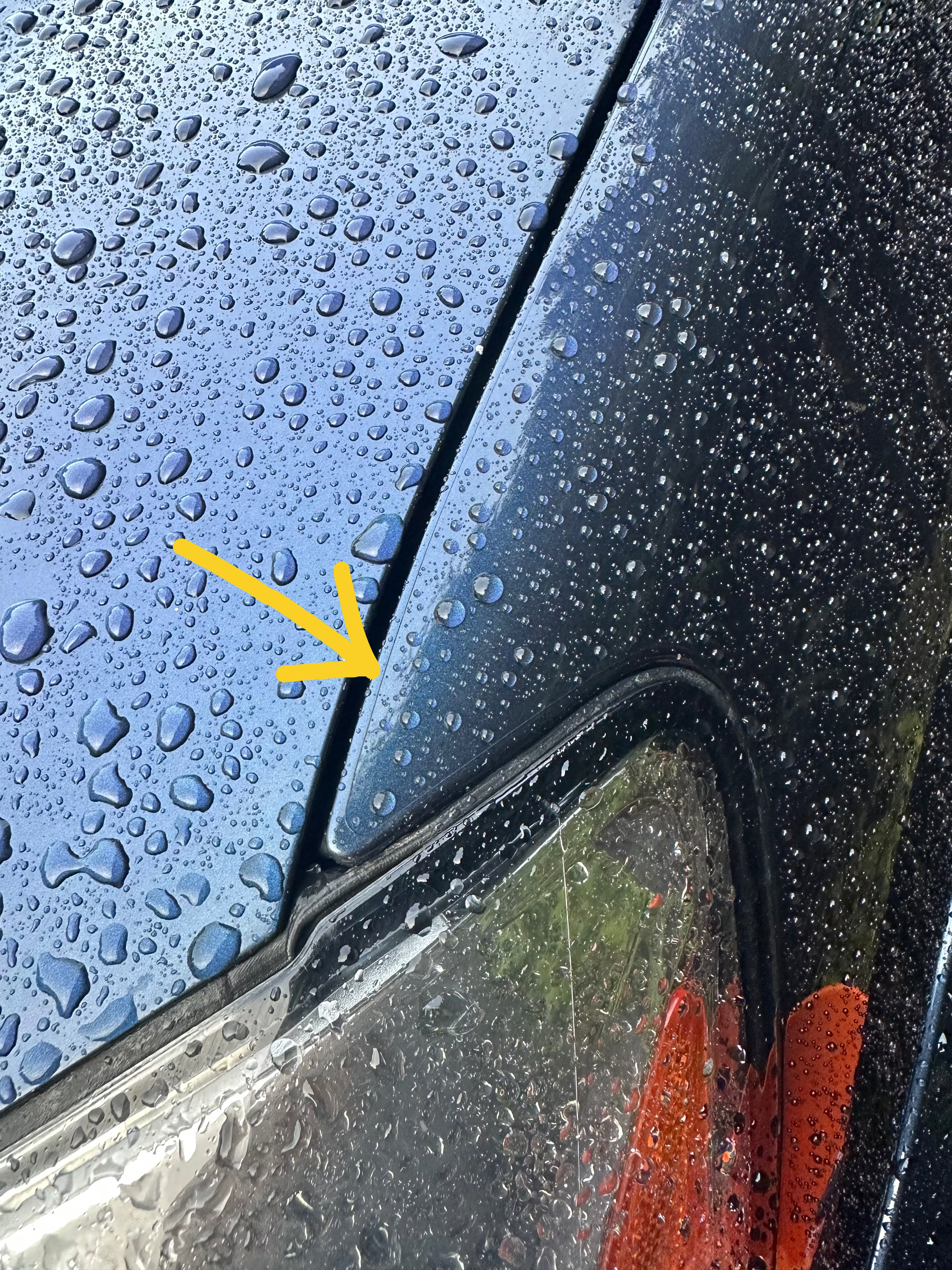 clear film edge shown with yellow arrow WildWrap DIY paint protection film kit