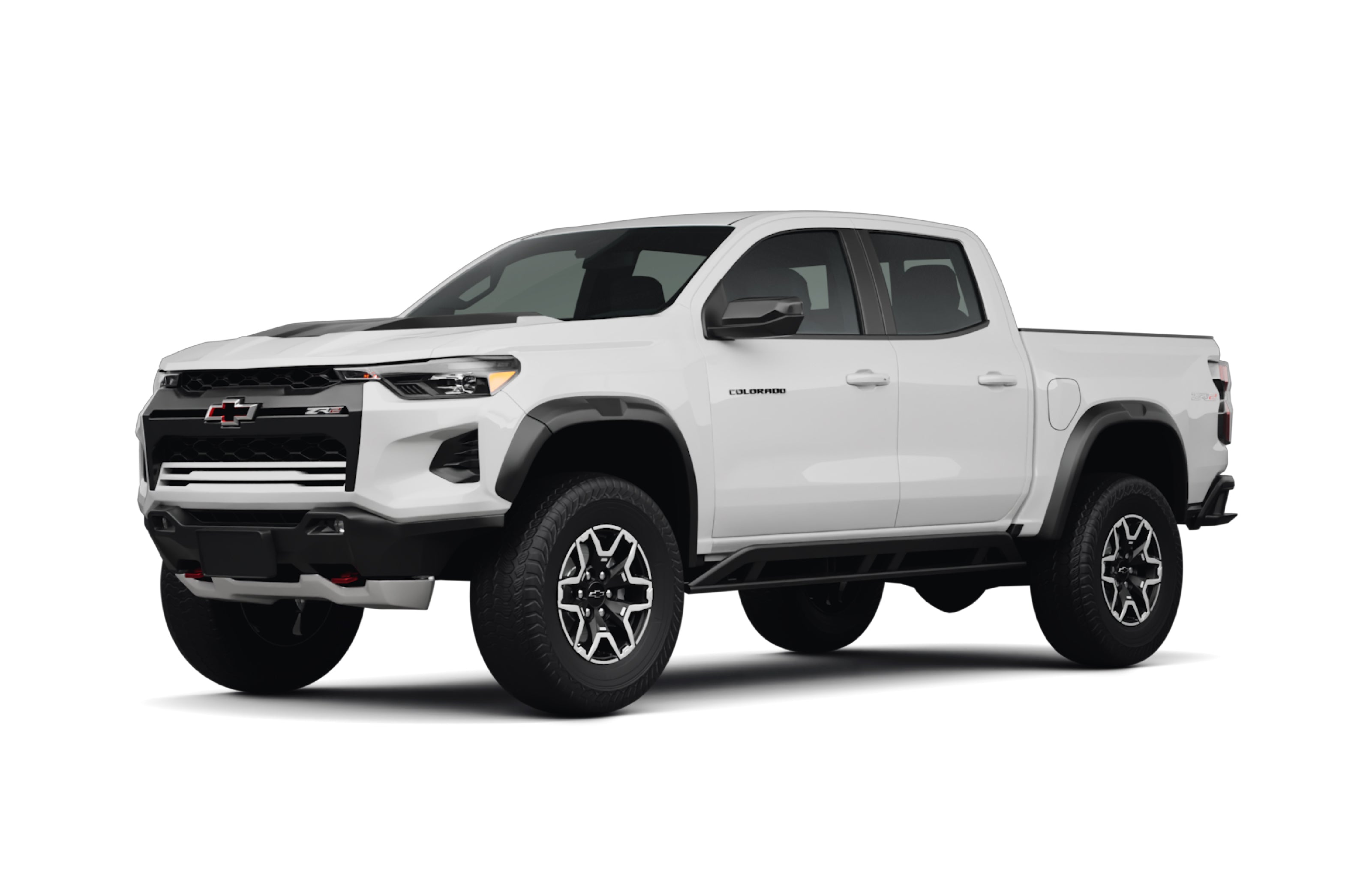 Chevrolet Colorado 3rdgen with WildWrap DIY PPF kit coverage shown in yellow overlay