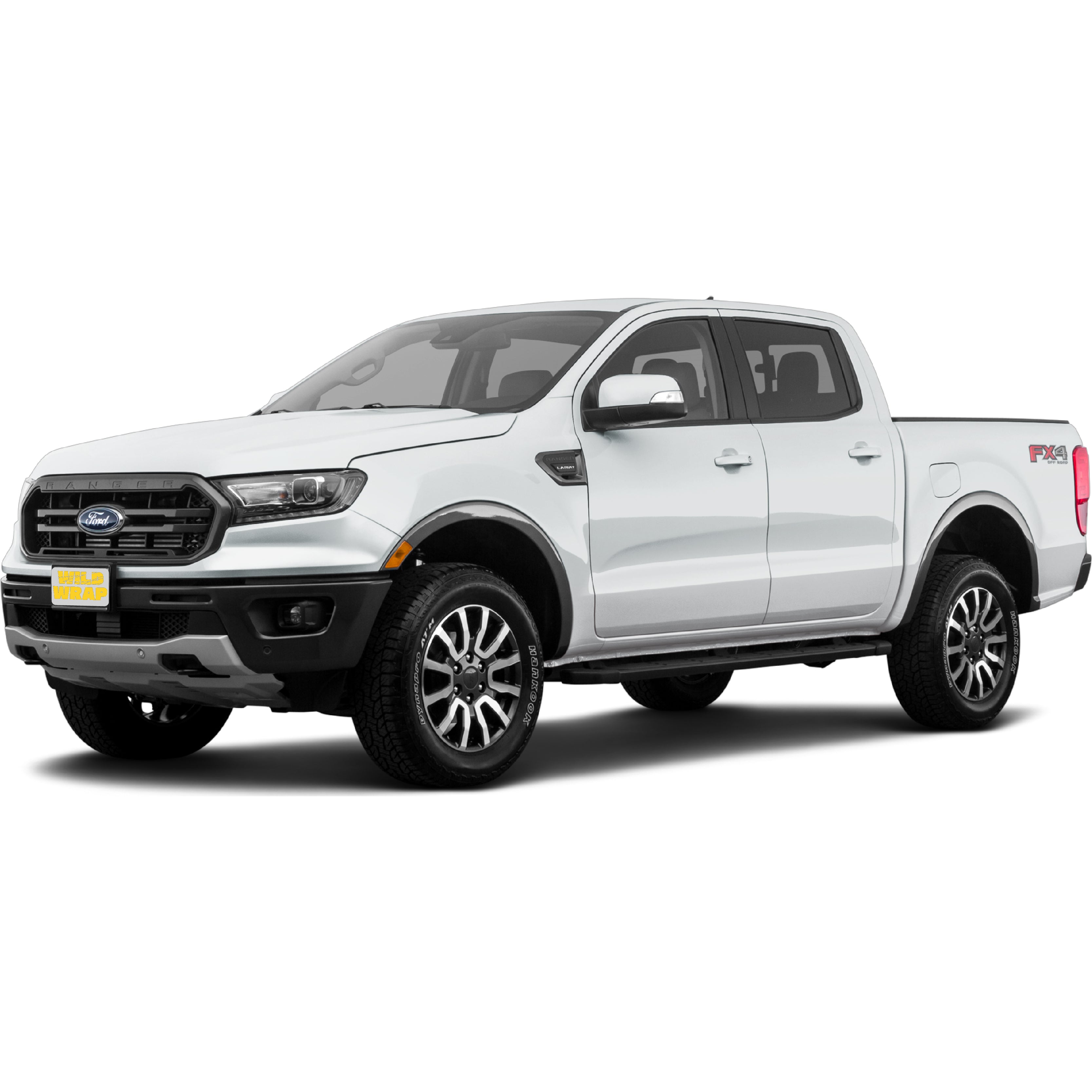 Ford Ranger 4th gen stock photo used as vehicle reference for WildWrap DIY paint protection film kit