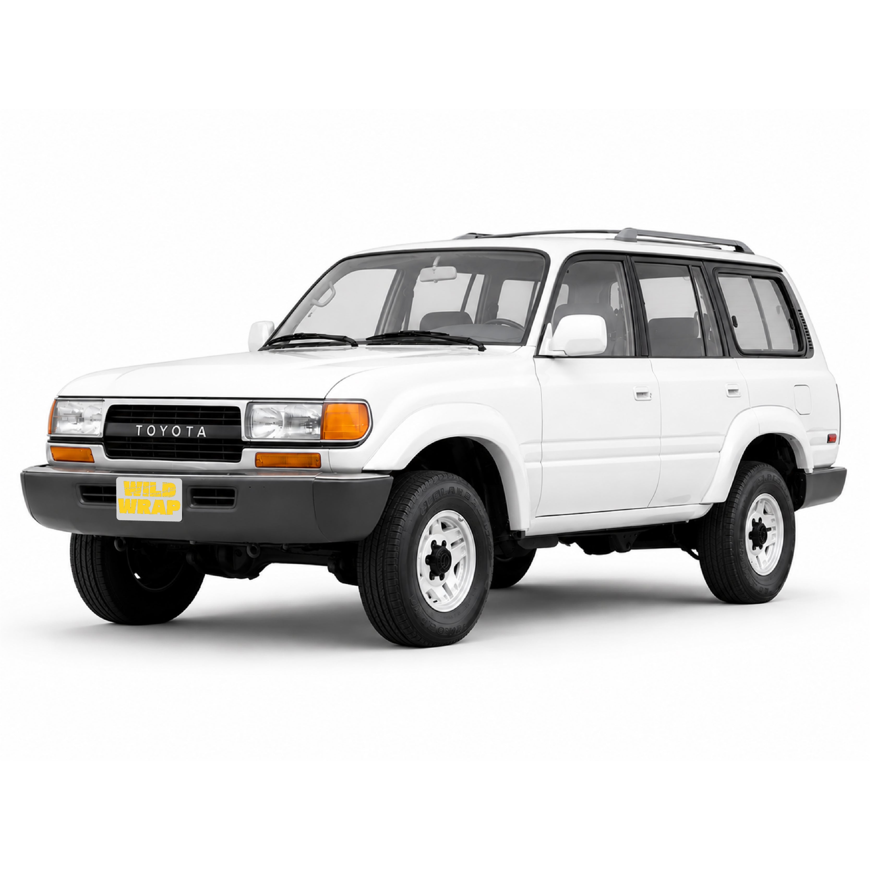 Toyota Land Cruiser 80 series lc80 stock photo used as vehicle reference for WildWrap DIY paint protection film kit front view