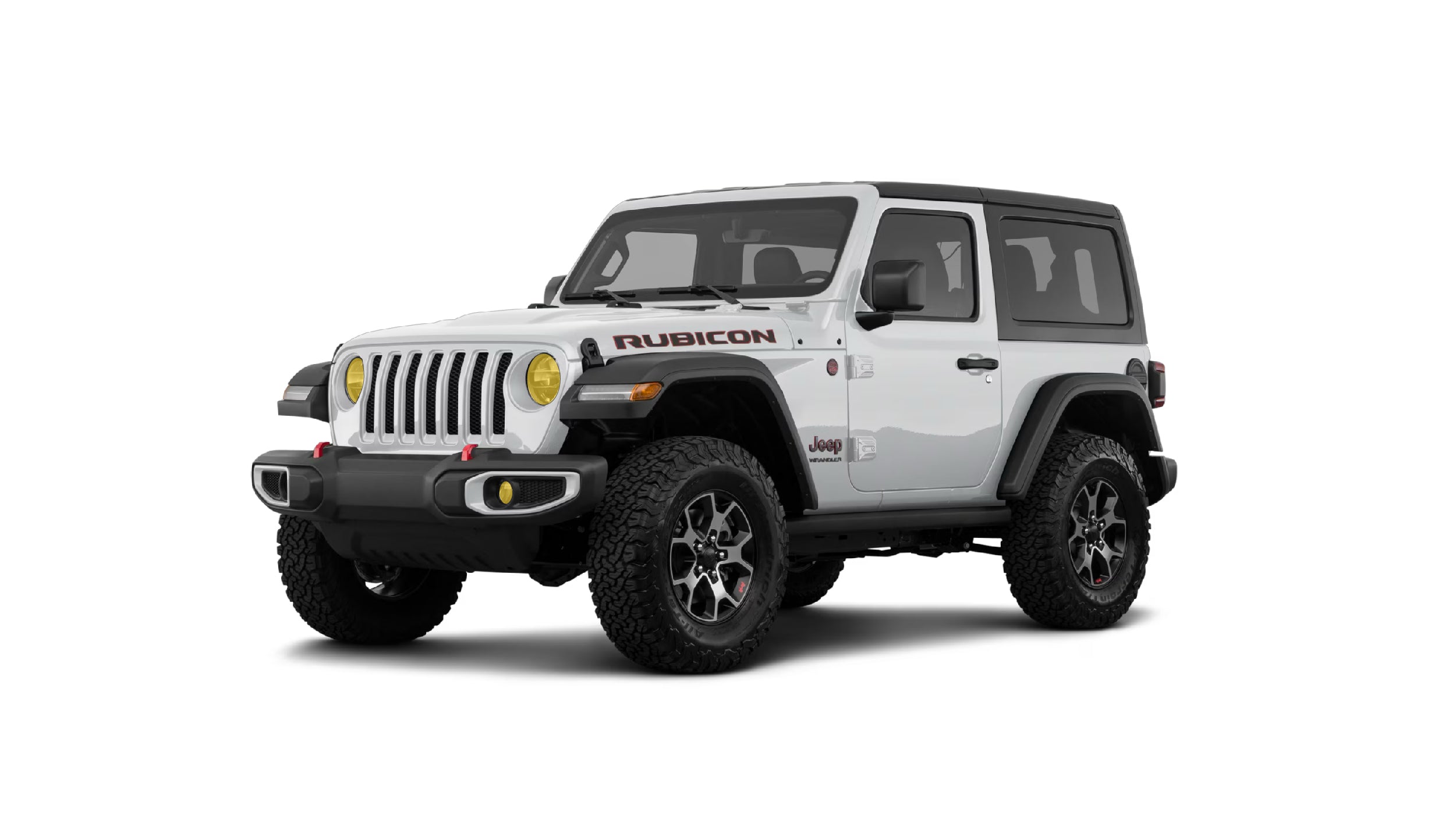 Jeep Wrangler gladiator JL JLU JT with WildWrap DIY PPF coverage headlights shown in yellow overlay