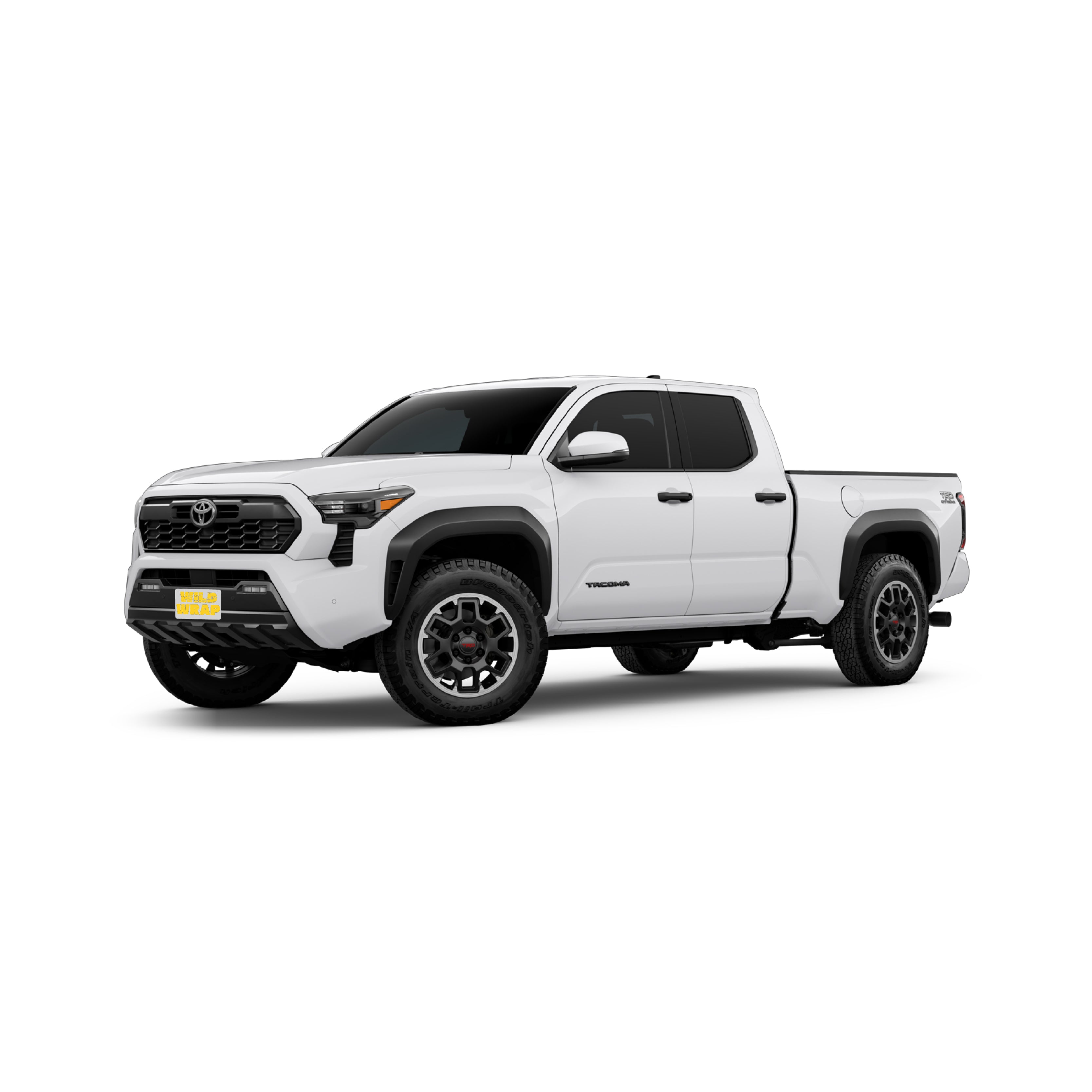 Toyota Tacoma 4th gen Ted sport stock photo used as vehicle reference for WildWrap DIY paint protection film kit front view