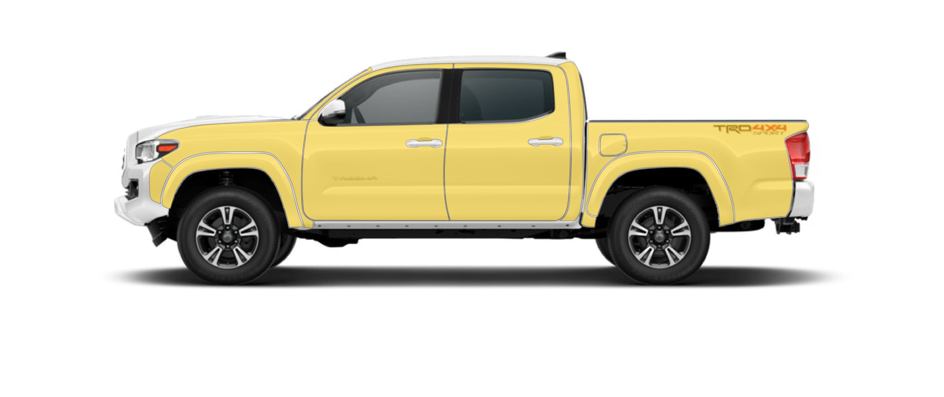 Toyota Tacoma 3rd Gen Paint Protection Film (PPF) Kit - Full Sides
