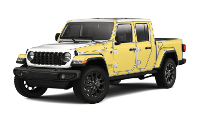 jeep gladiator JT Gladiator rubicon diy ppf paint protection film clear bra kit wrap 3m 