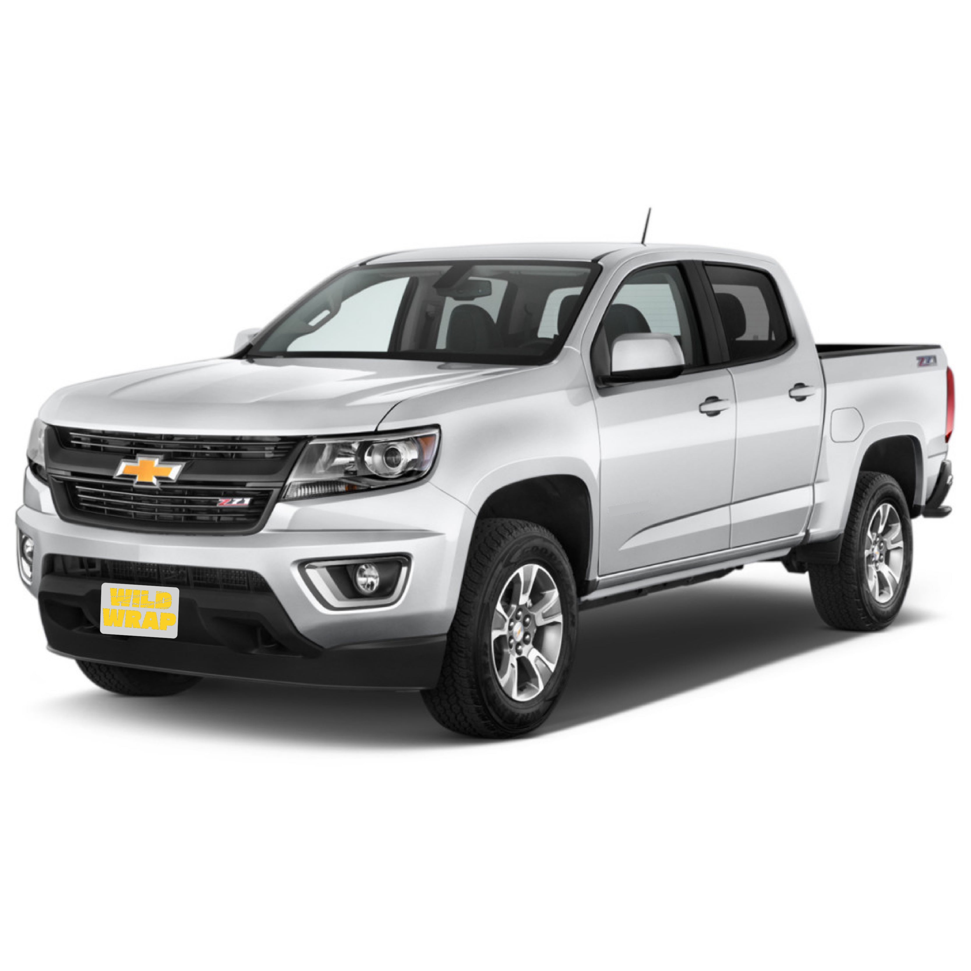 chevrolet colorado 2nd gen front view stock photo used as vehicle reference for WildWrap DIY paint protection film kit
