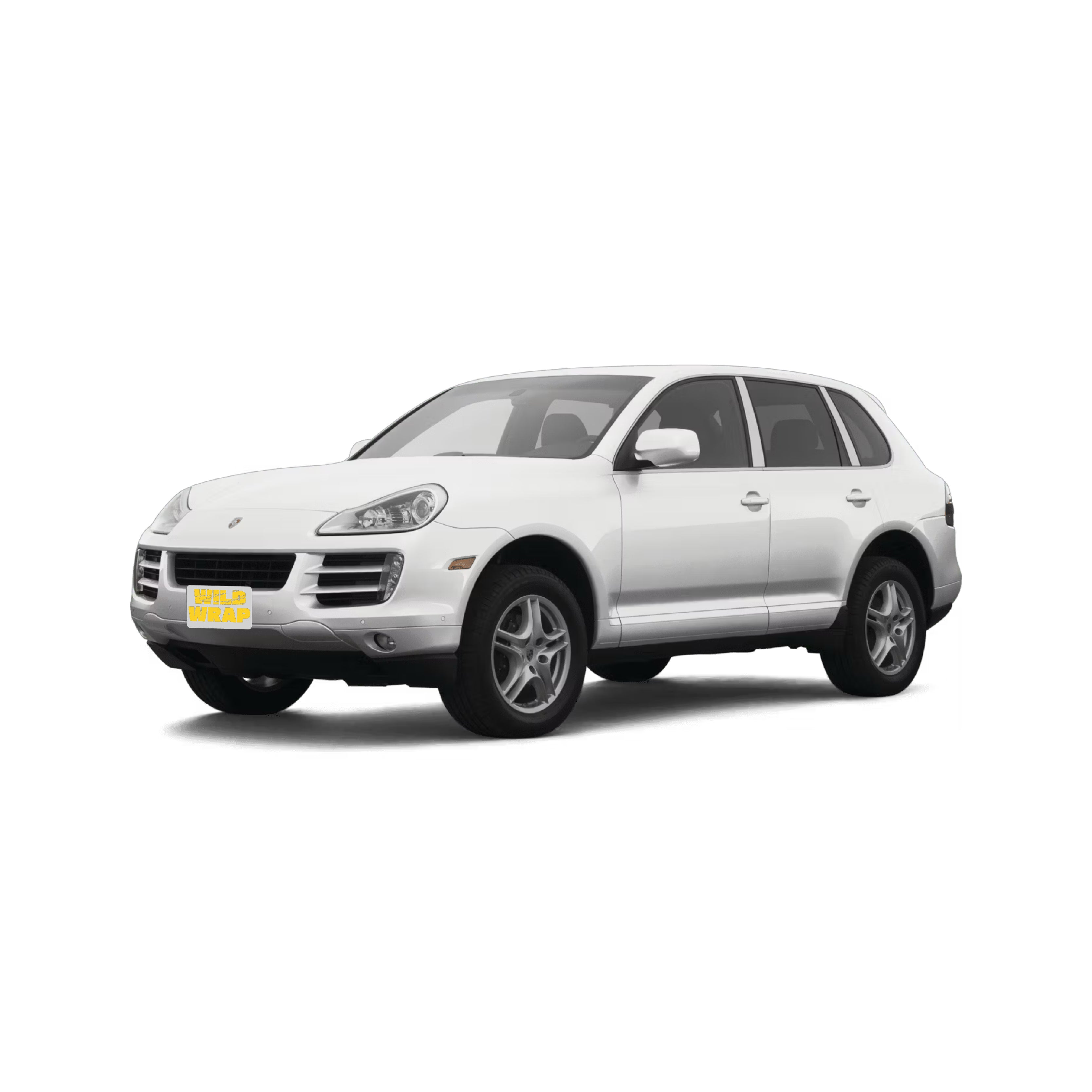 Porsche cayenne 957 stock photo used as vehicle reference for WildWrap DIY paint protection film kit front view

