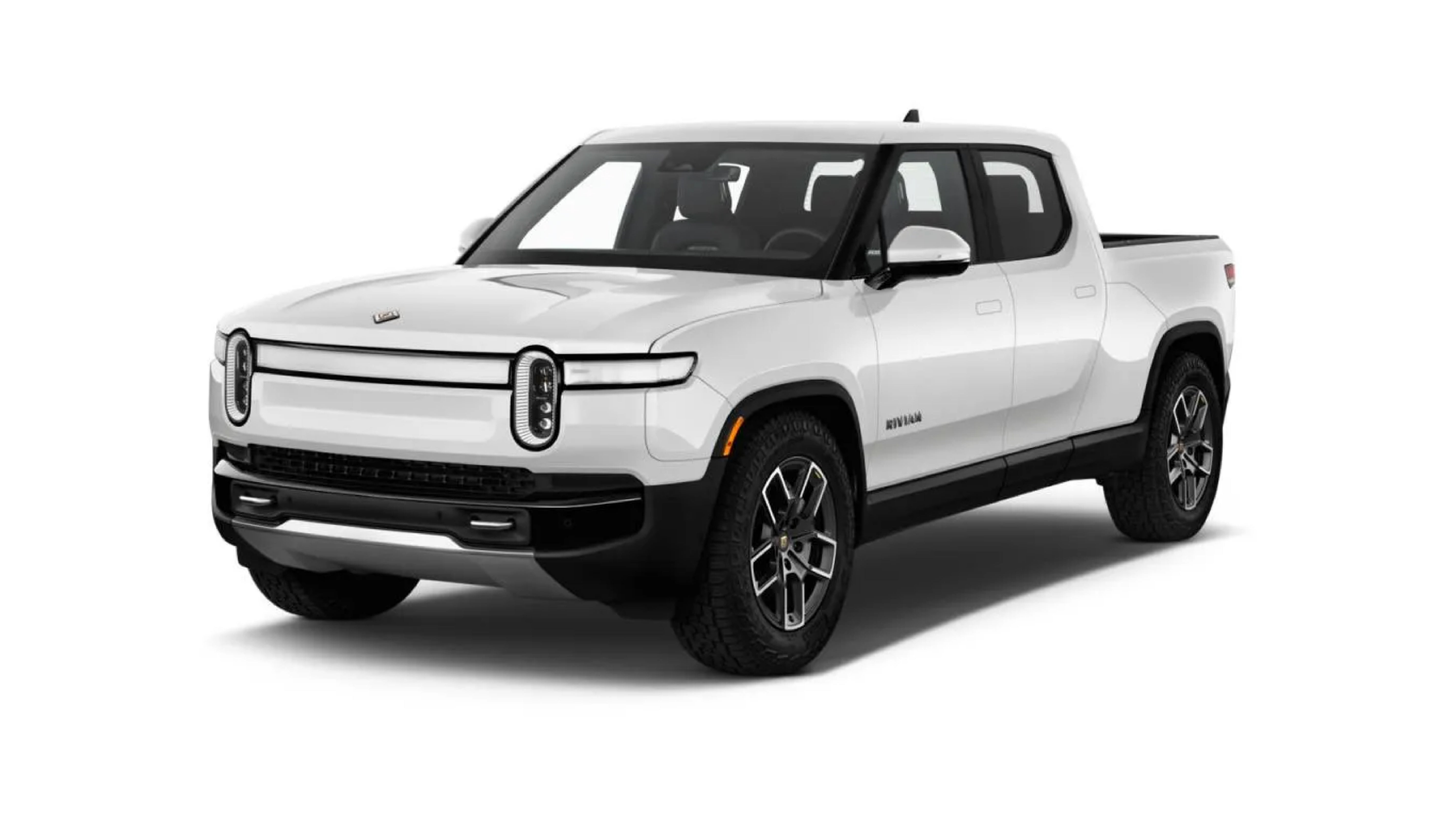 White Rivian R1T truck product image used for WildWrap DIY paint protection film kit fitment reference
