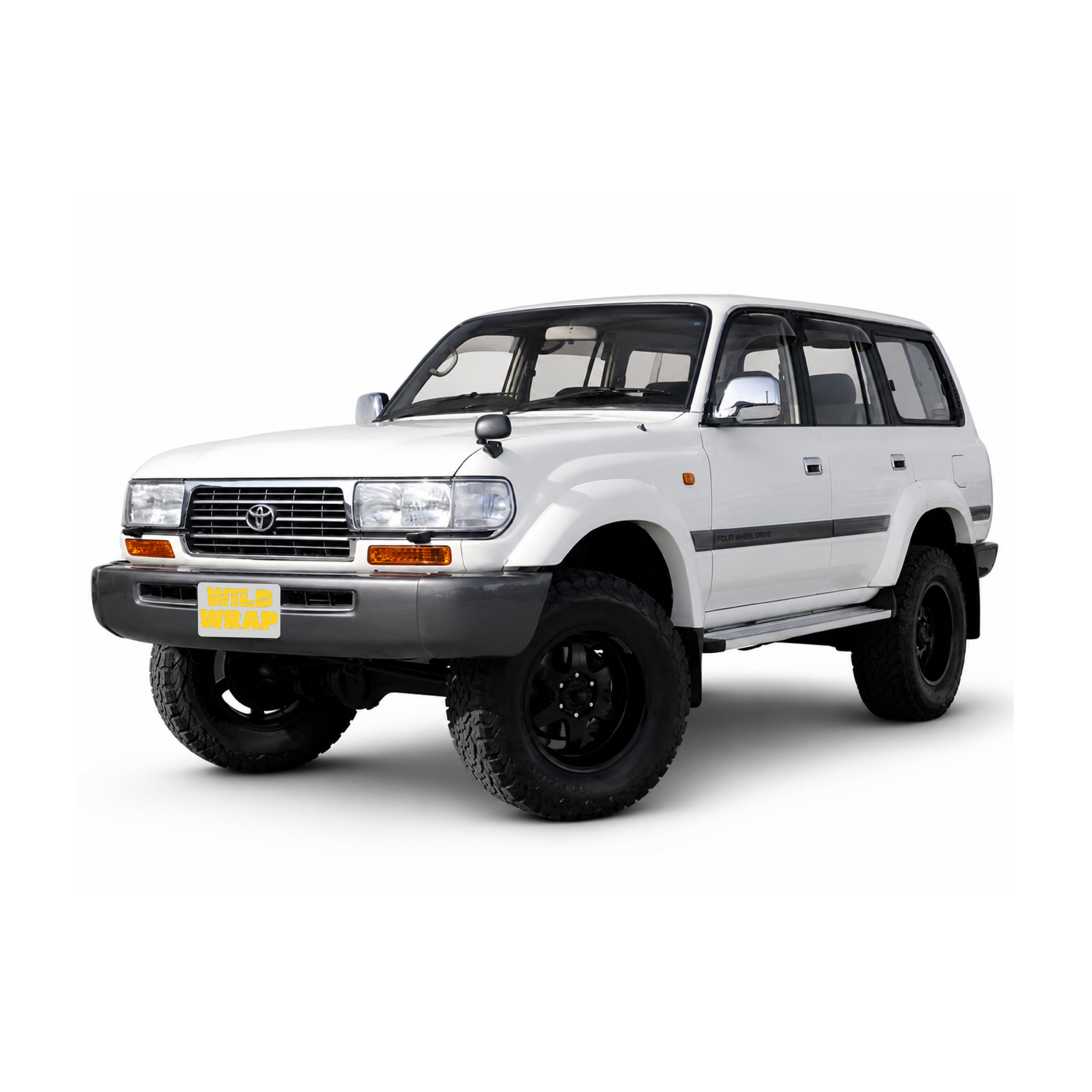 Toyota Land Cruiser 80 series lc80 stock photo used as vehicle reference for WildWrap DIY paint protection film kit front view
