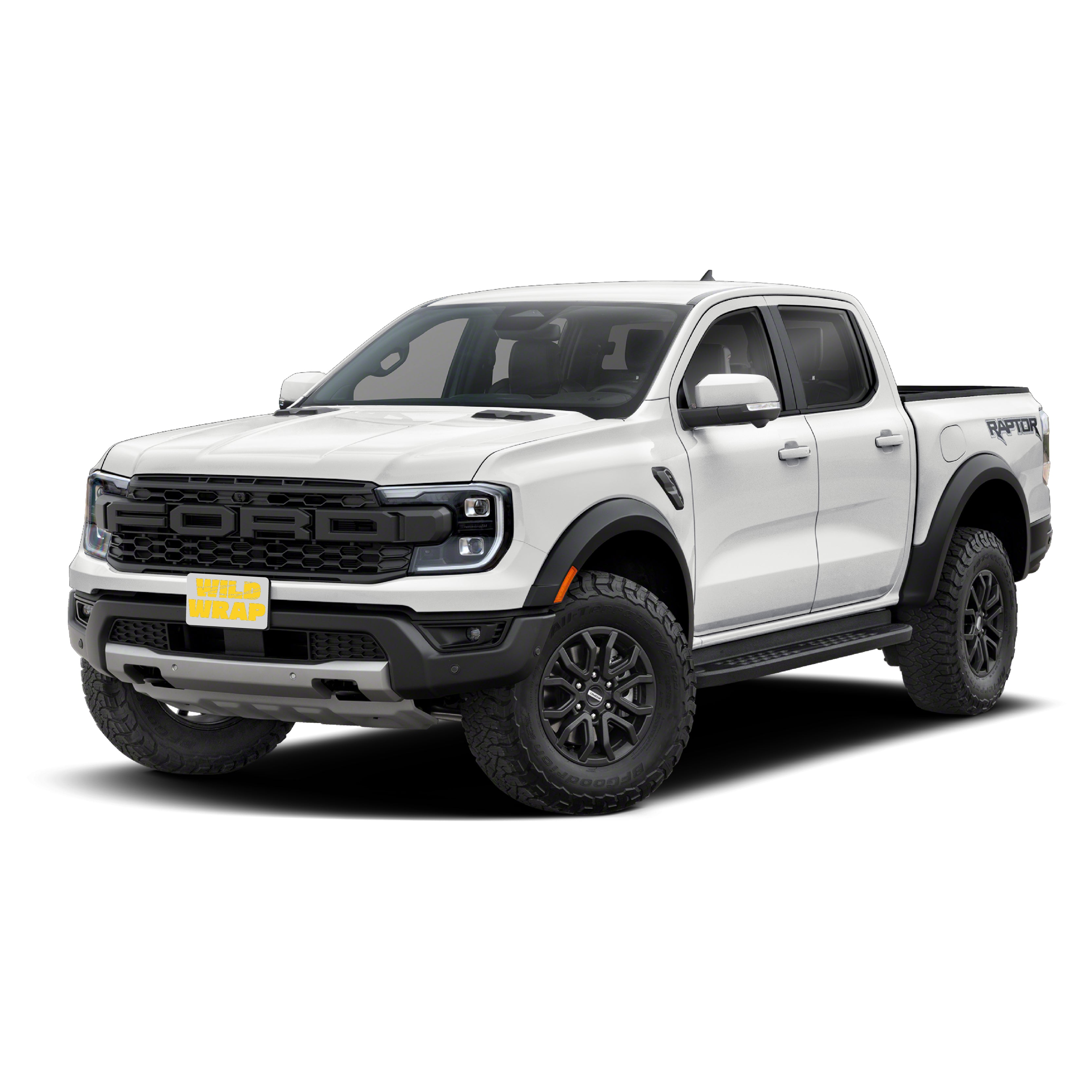 ford ranger 5th gen 2025 stock photo used as vehicle reference for WildWrap DIY paint protection film kit front view