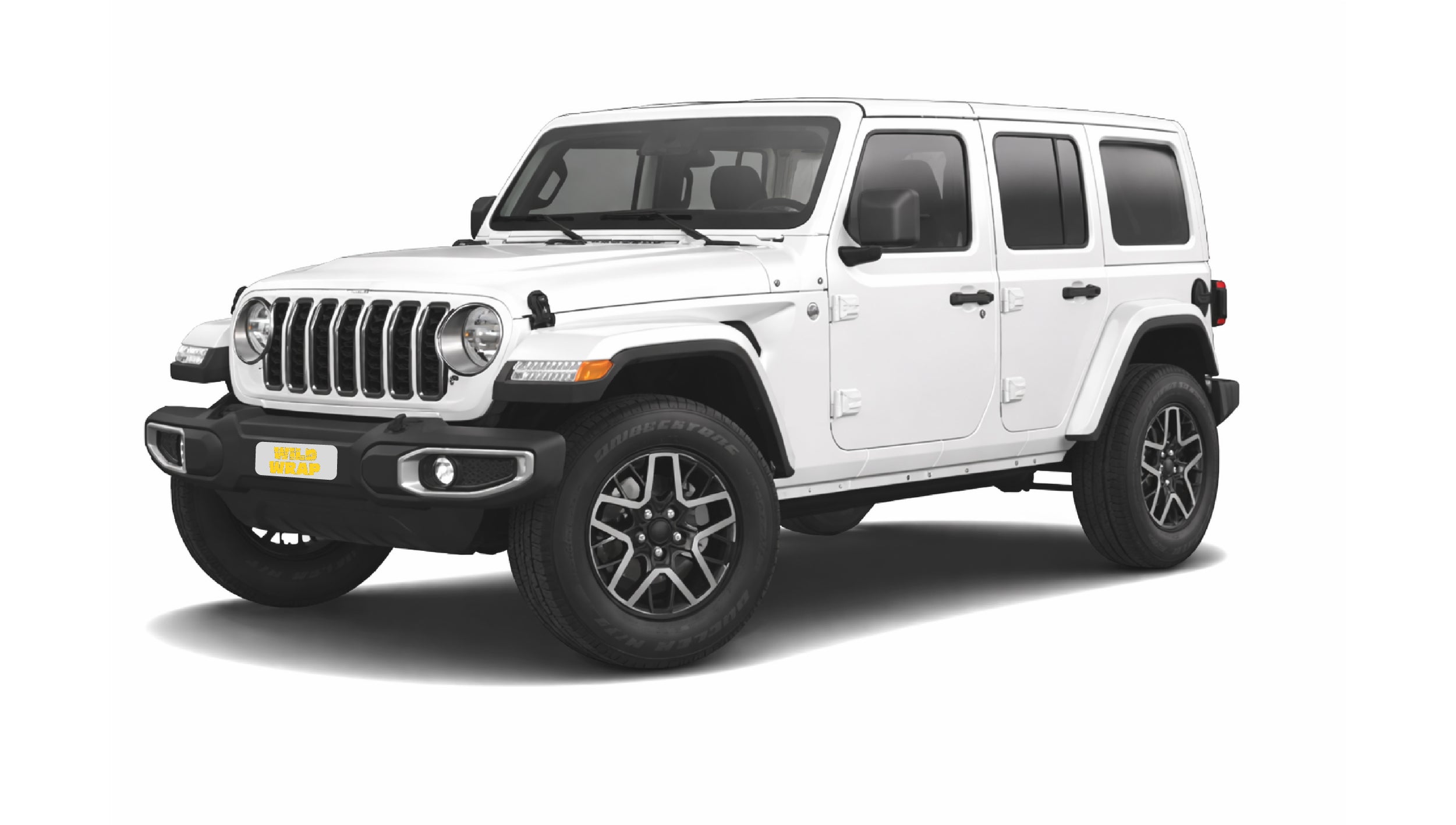 Jeep Wrangler Jl stock photo used as vehicle reference for WildWrap DIY paint protection film kit
