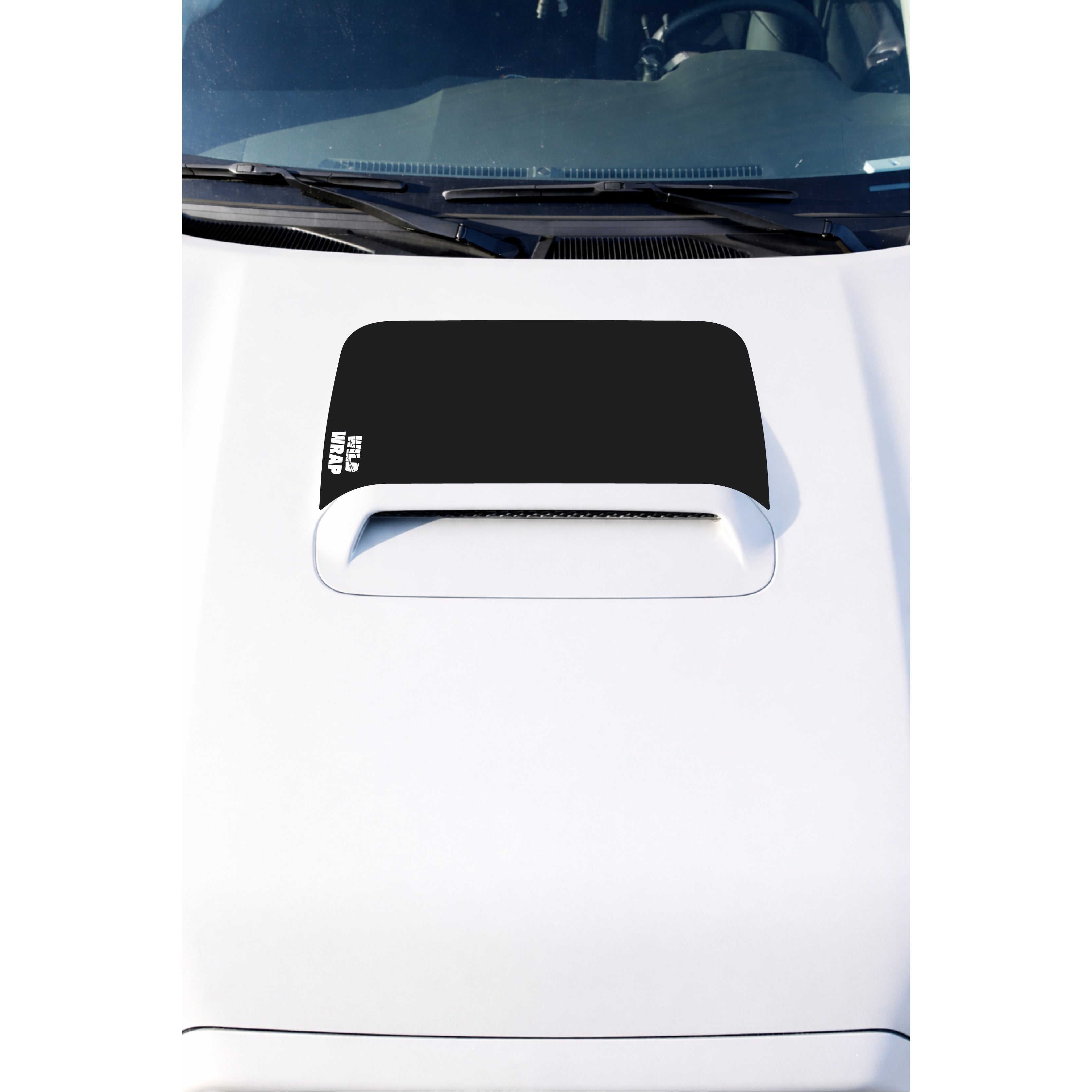 Toyota 4runner 5th gen with WildWrap DIY decal Wild Wrap hood scoop anti-glare coverage shown in black
