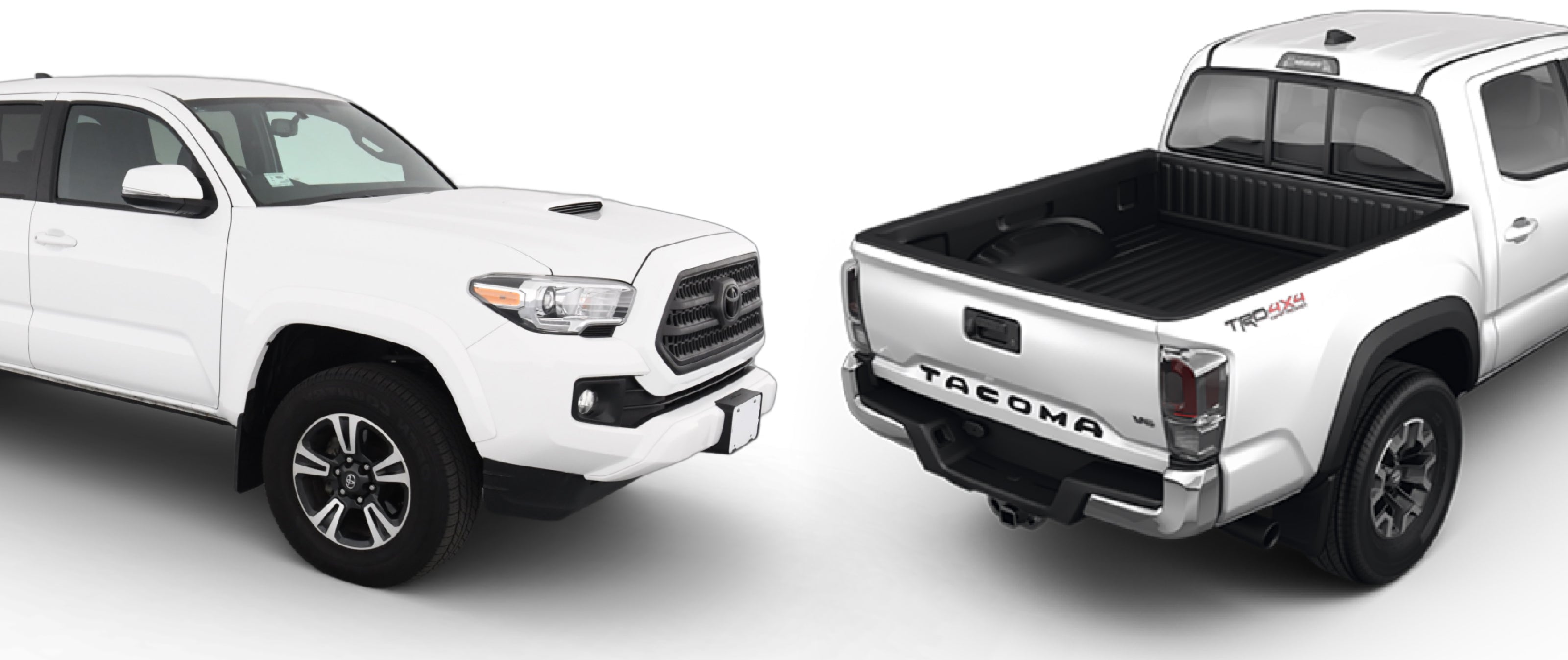 Toyota Tacoma 3rd gen stock photo used as vehicle reference for WildWrap DIY paint protection film kit headlights tail lights kit
